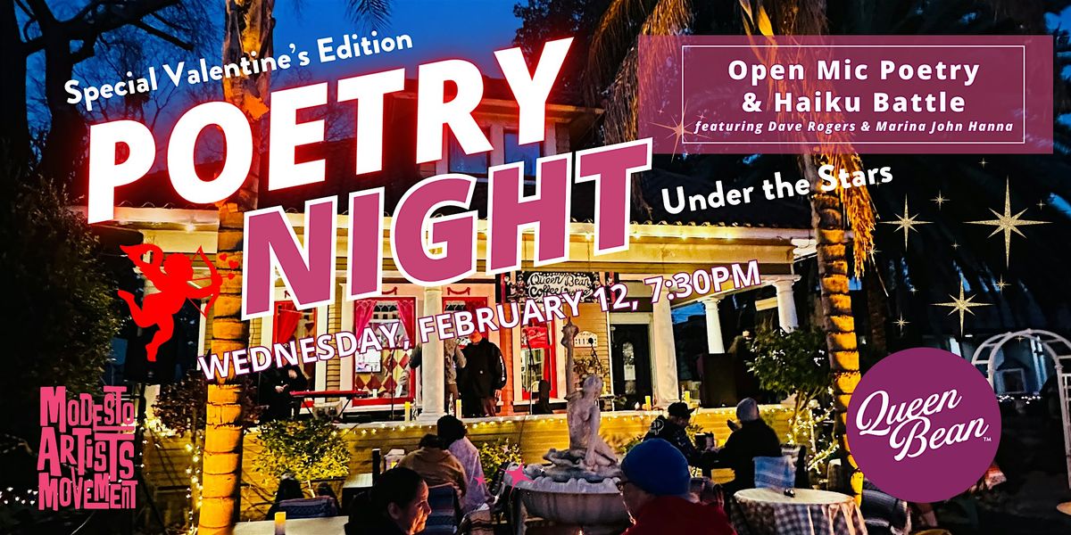Modesto Artists Movement   POETRY NIGHT - April 9, 2025, 9 April | Event in Modesto | AllEvents