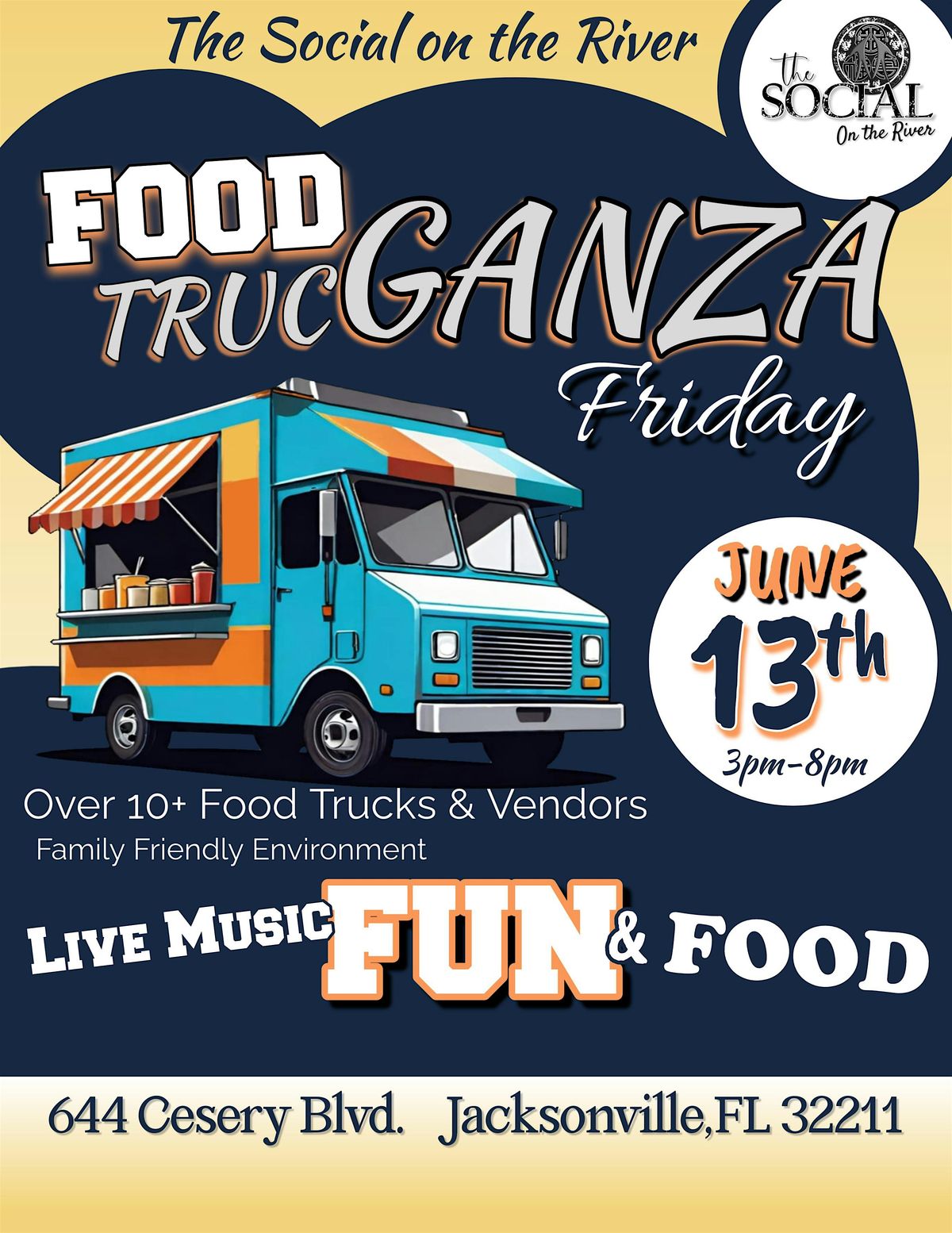 Food TrucGANZA!, 13 June | Event in Jacksonville | AllEvents