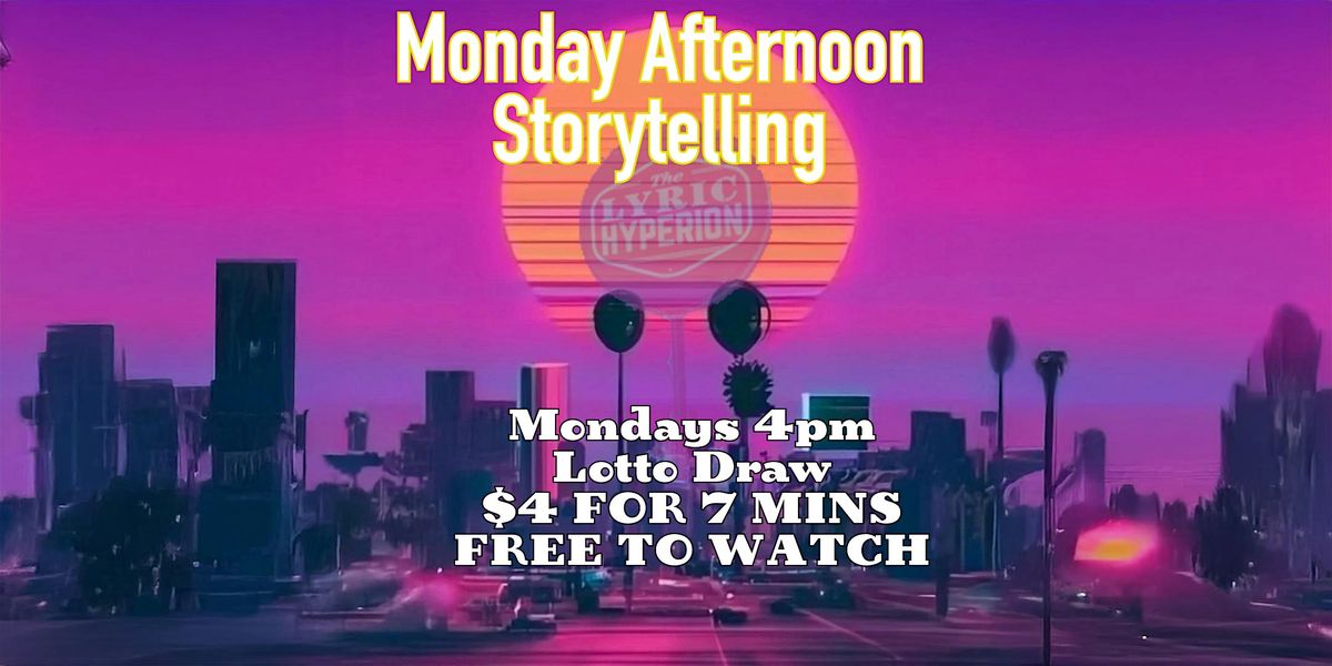 Monday Afternoon Storytelling Open Mic | Event in Glendale | AllEvents