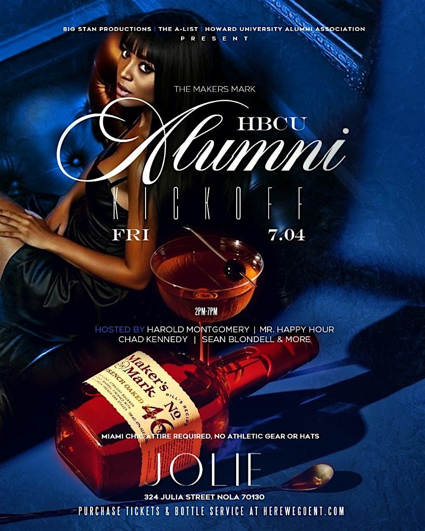 THE HBCU ALUMNI KICKOFF HOSTED BY HOWARD UNIVERSITY ALUMNI ASSOCIATION, 4 July | Event in New Orleans | AllEvents