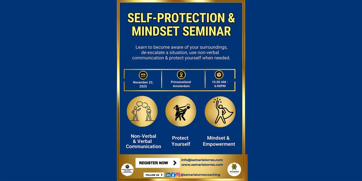 Self-Protection and Mindset Seminar, 22 November | Event in Amsterdam | AllEvents