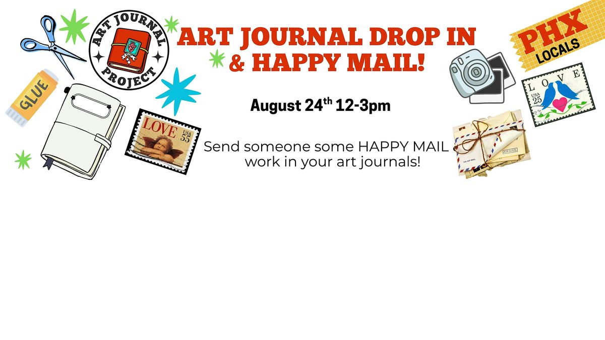 HAPPY MAIL & Art Journal Drop-In Sesh!, 24 August | Event in Scottsdale | AllEvents