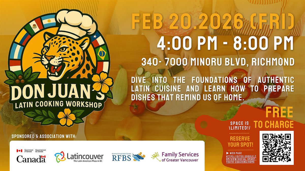 Don Juan's Latin Cooking Workshop at Richmond - FREE, 20 February | Event in Richmond | AllEvents