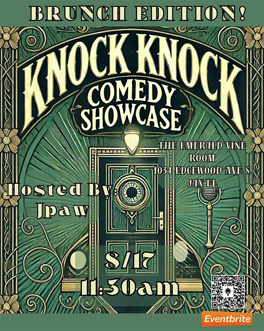 Knock Knock Comedy Showcase - Brunch Edition, 17 August | Event in Jacksonville | AllEvents