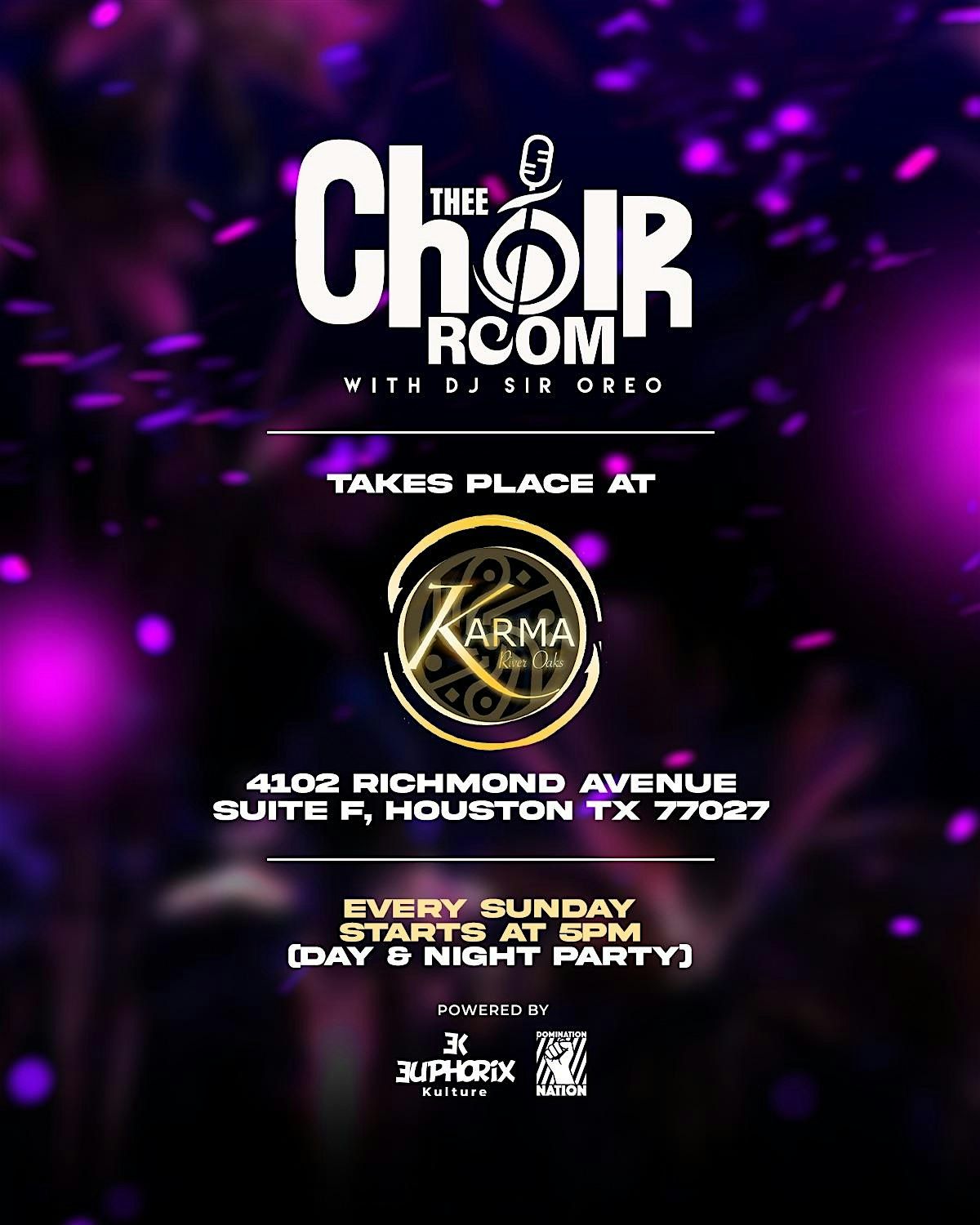 THEE CHOIR ROOM WITH DJ OREO | Event in Houston | AllEvents