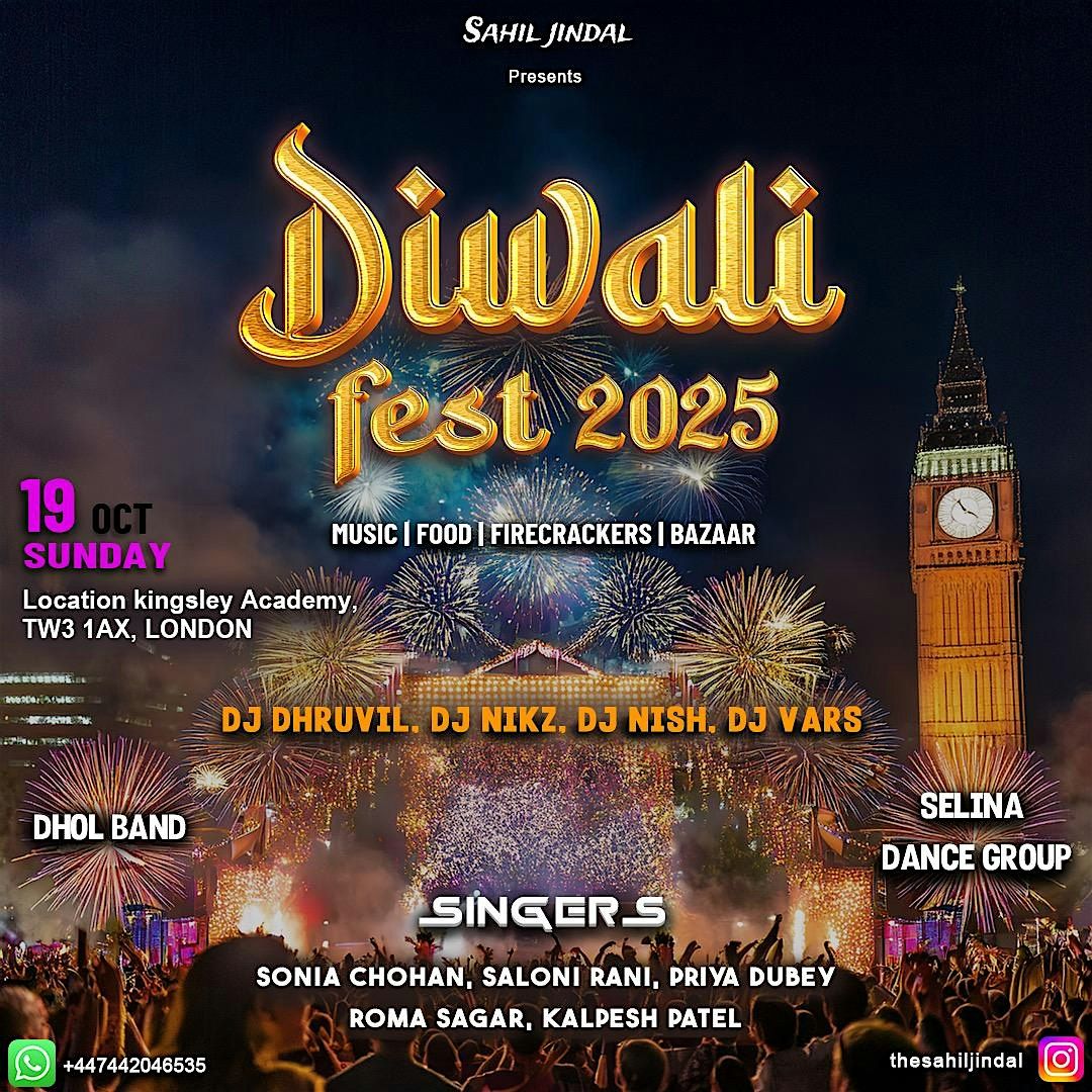 DIWALI FEST 2025, 19 October | Event in Hounslow | AllEvents