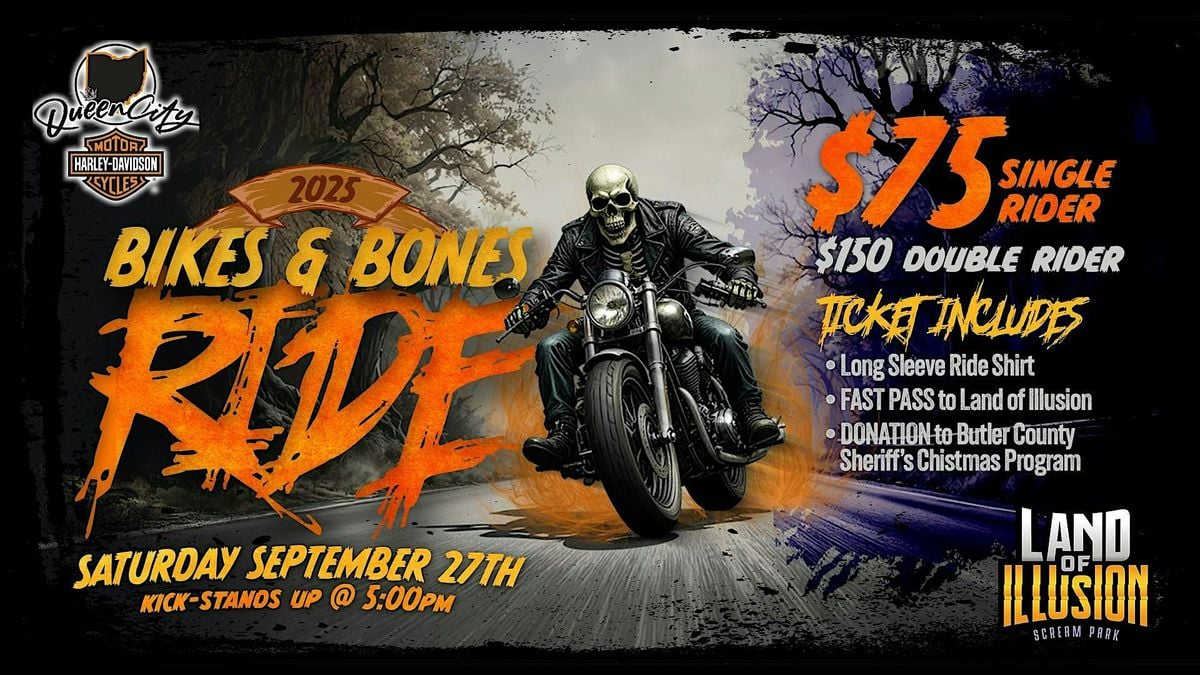 Bones & Bikes Ride to Land of Illusion, 27 September | Event in Beckett Ridge | AllEvents