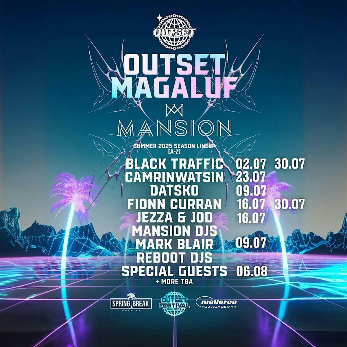 OUTSET X MANSION CAMRINWATSIN - Wednesday 23.07, 23 July | Event in Torrenova | AllEvents