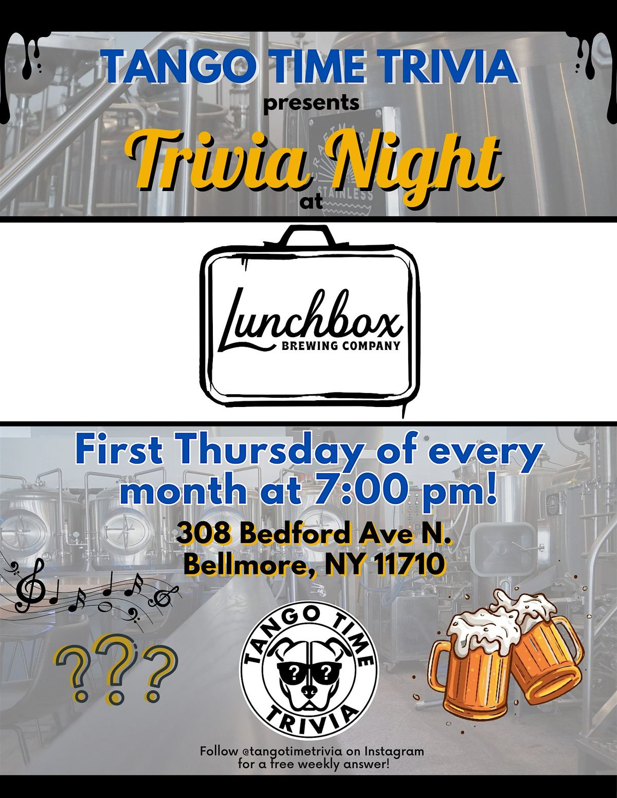 FREE Monthly Trivia Show! First Thursday of each month at Lunchbox Brewing! | Event in Bellmore | AllEvents