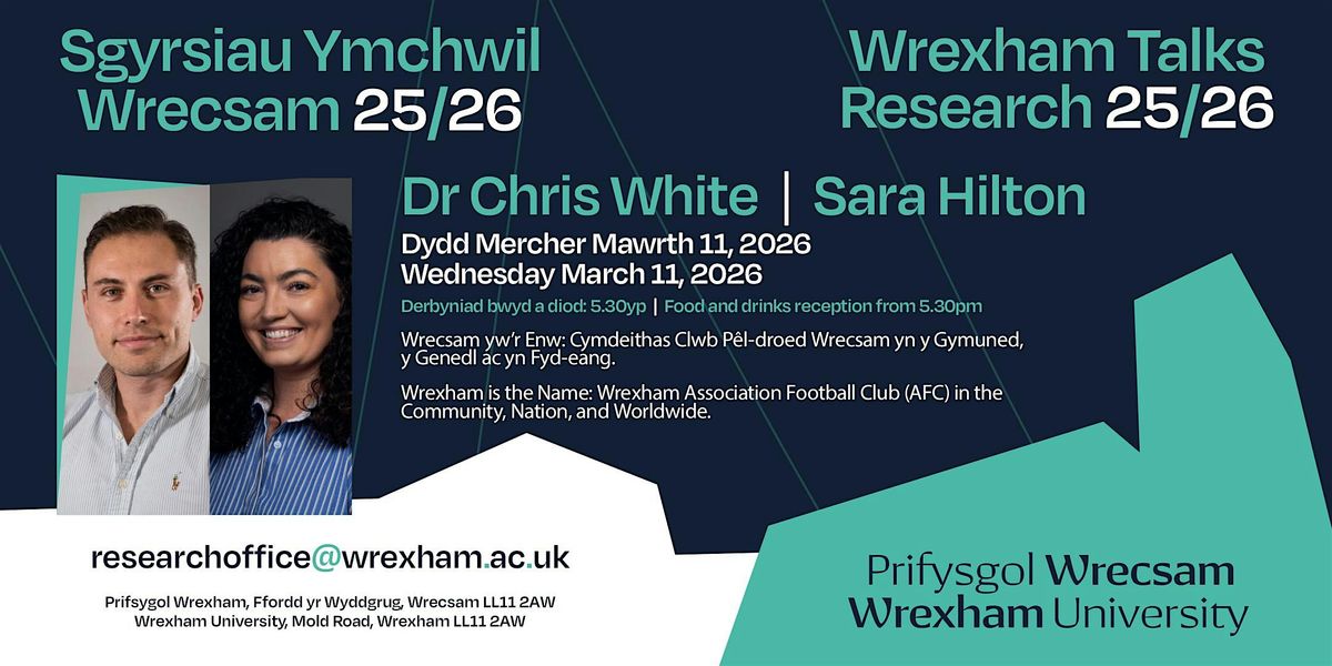 Wrecsam yw’r Enw | Wrexham is the Name, 11 March | Event in Wrexham | AllEvents