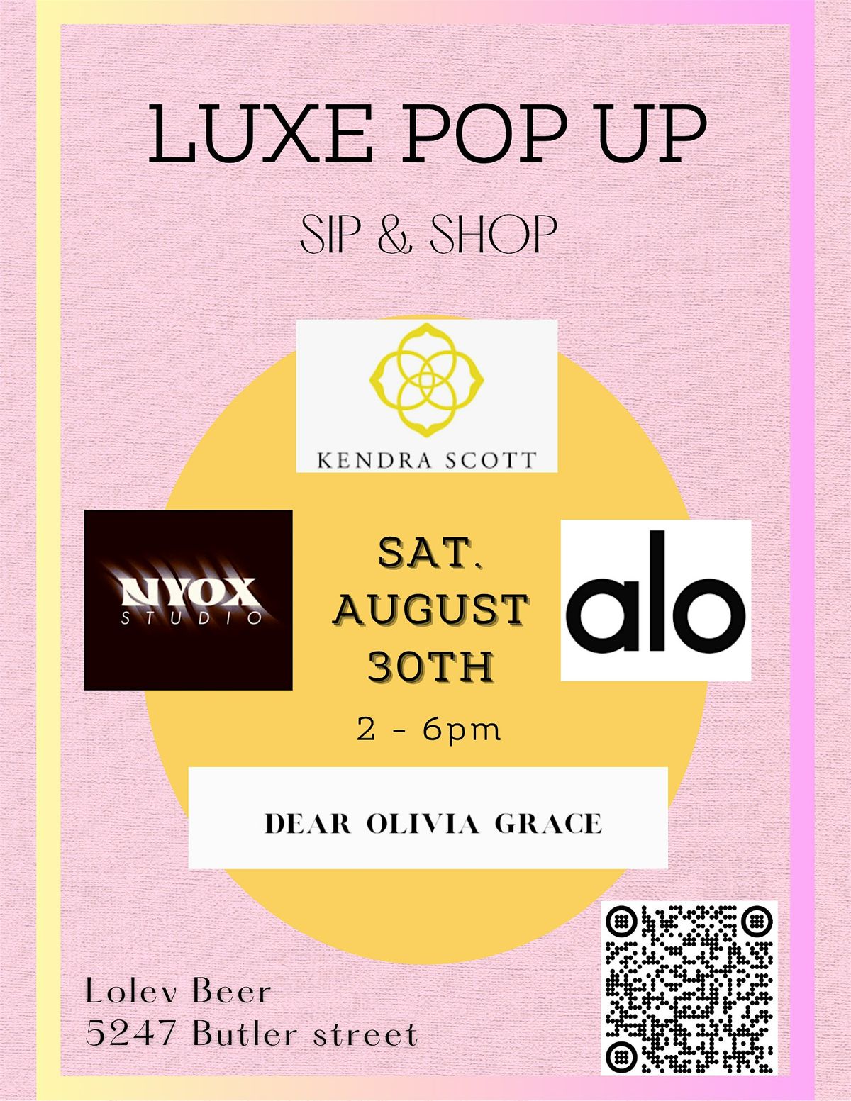 Luxe Pop Up Shop at Lolev Beer, 30 August | Event in Pittsburgh | AllEvents