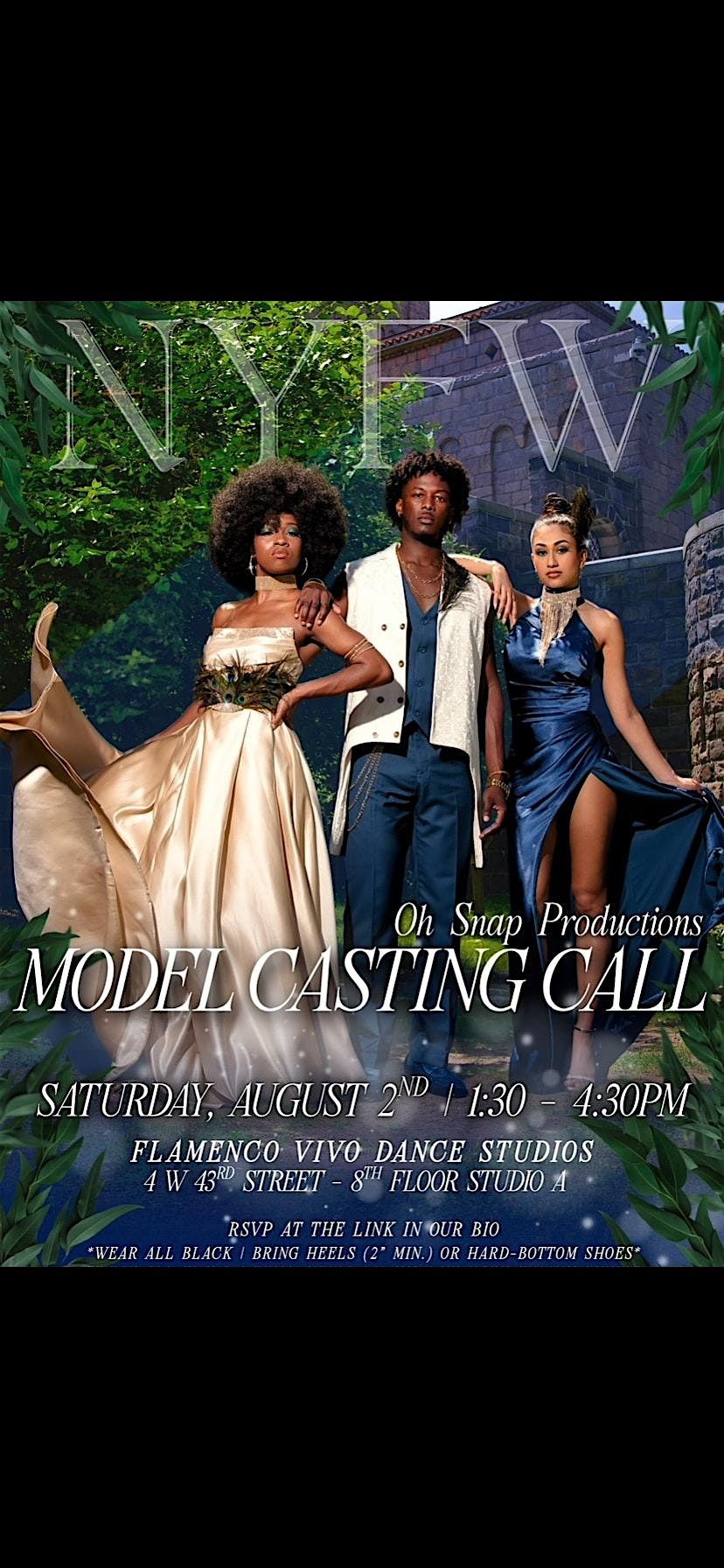 Oh Snap! NYFW Transparency - Model Casting Call, 2 August | Event in New York | AllEvents
