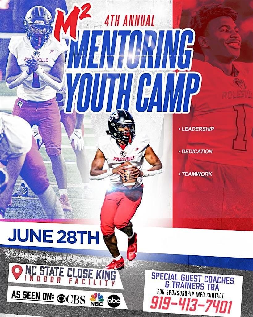 4th Annual M2 Mentoring Youth Football Camp @ NC State, 28 June | Event in Raleigh | AllEvents