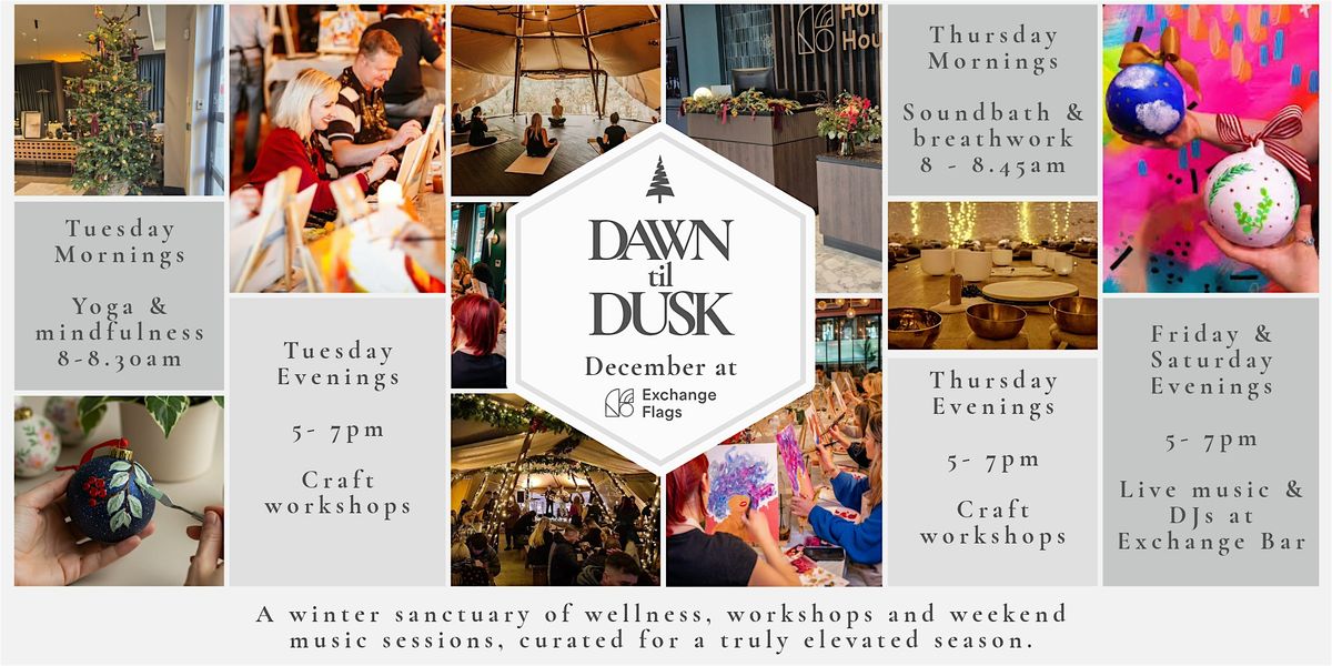 Dawn til Dusk at Exchange Flags - Paints, Plants & Pots, 11 December | Event in Liverpool | AllEvents