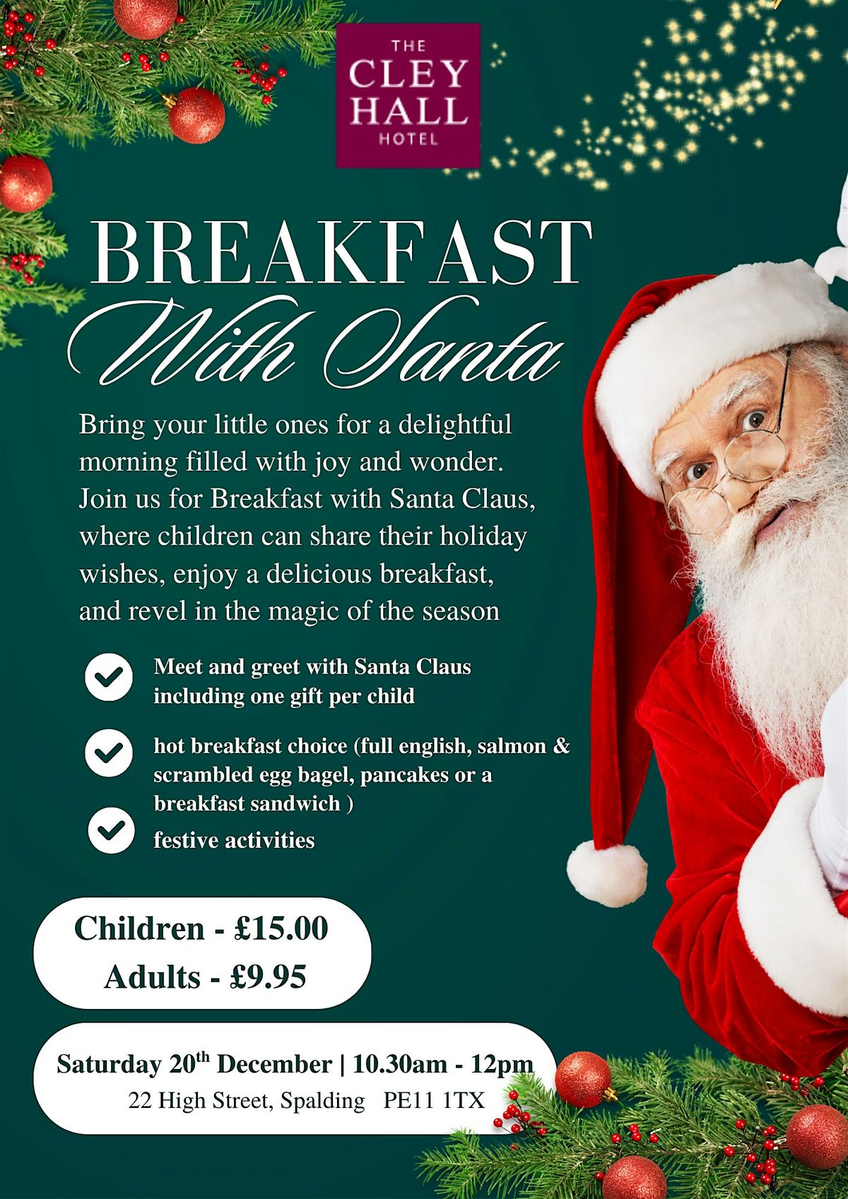 Breakfast with Santa, 20 December | Event in Spalding | AllEvents