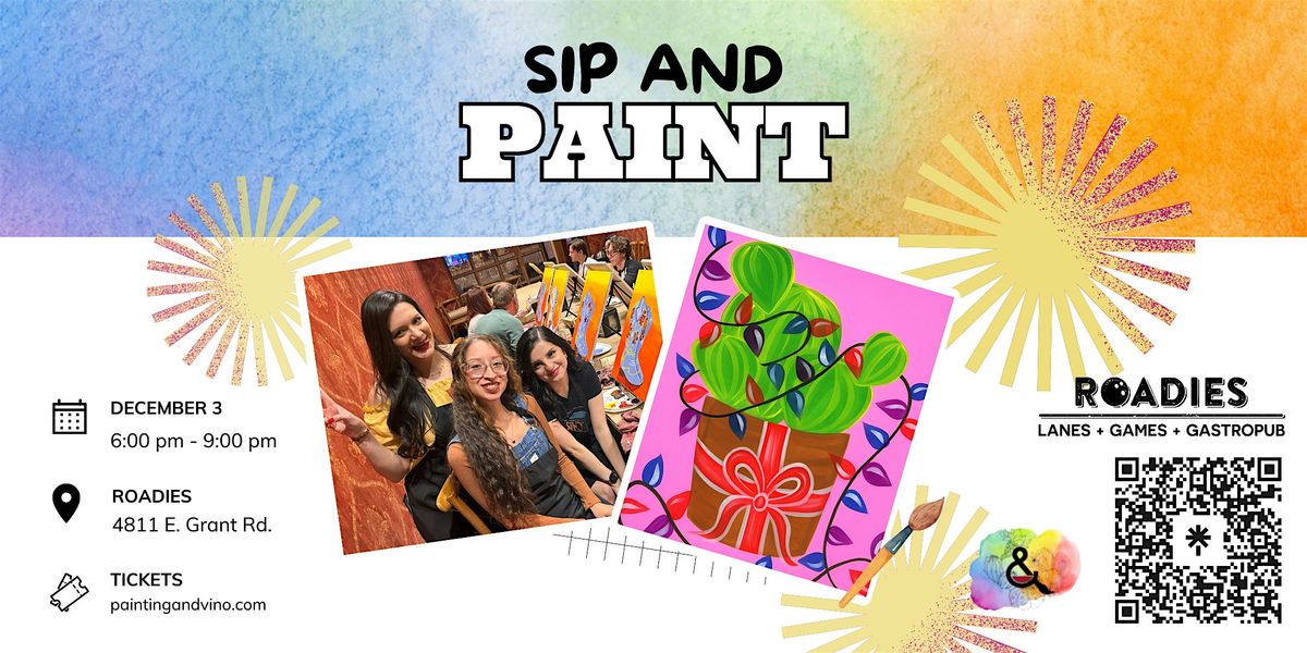 Christmas Cactus Paint and Sip at Roadies, 3 December | Event in Tucson | AllEvents