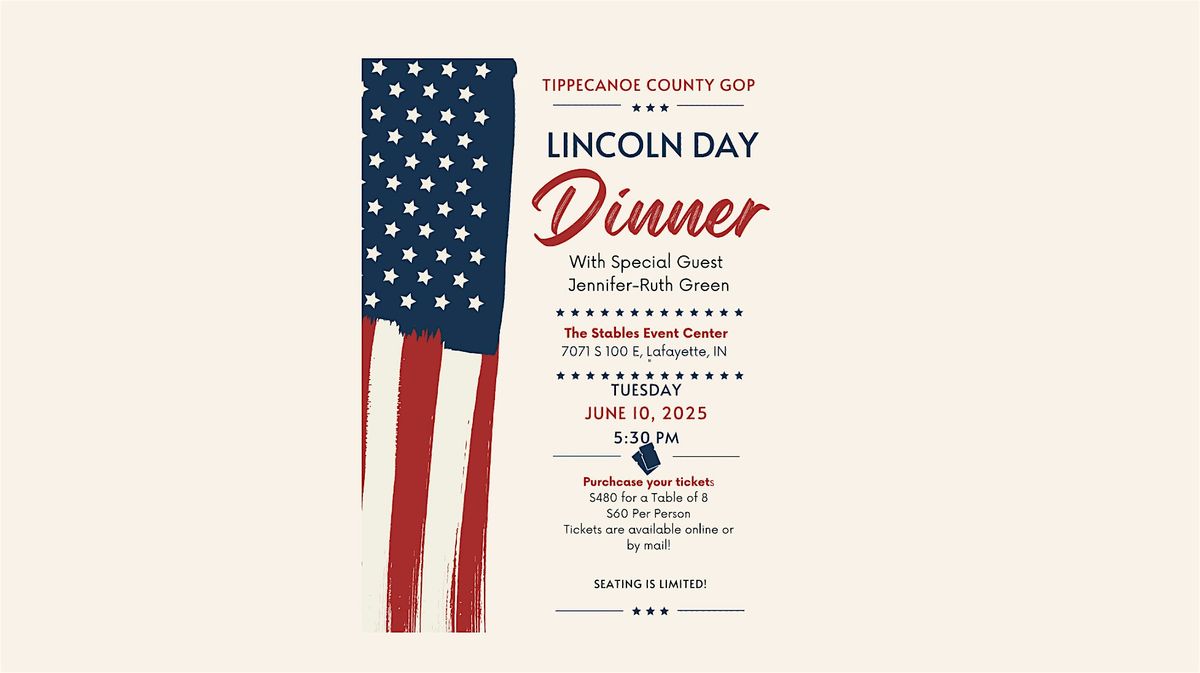Tippecanoe County GOP                                   Lincoln Day Dinner, 10 June | Event in Lafayette | AllEvents