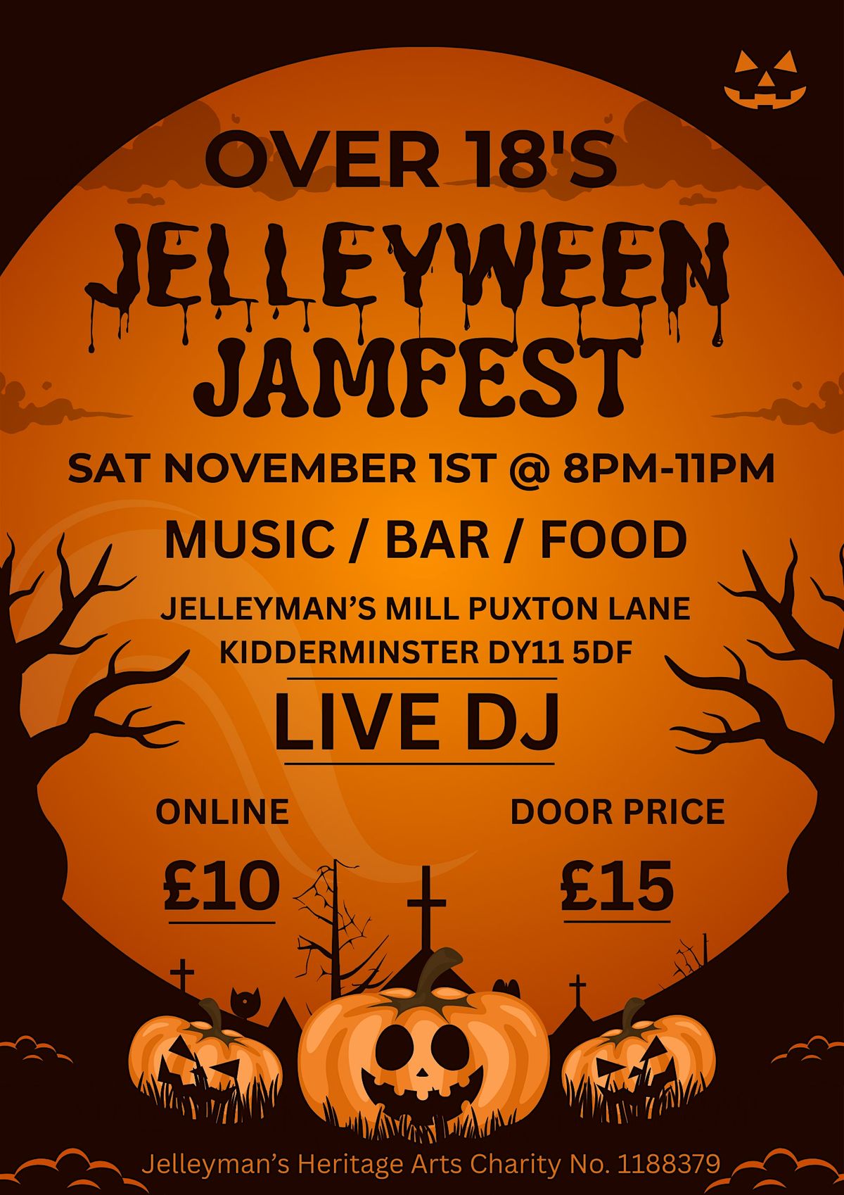 Jelleyween Jamfest, 1 November | Event in Kidderminster | AllEvents