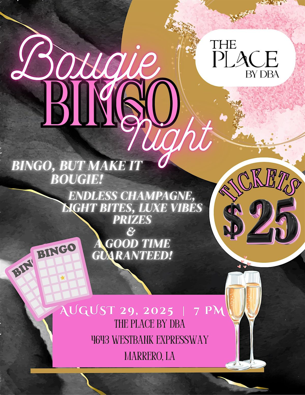 Bougie Bingo at The Place by DBA, 29 August | Event in Marrero | AllEvents