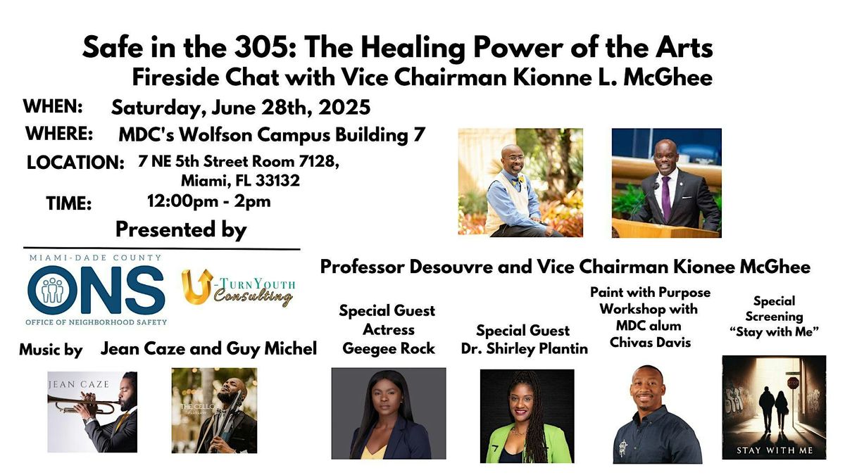 Safe in 305: The Healing Power of the Arts, 28 June | Event in Miami | AllEvents