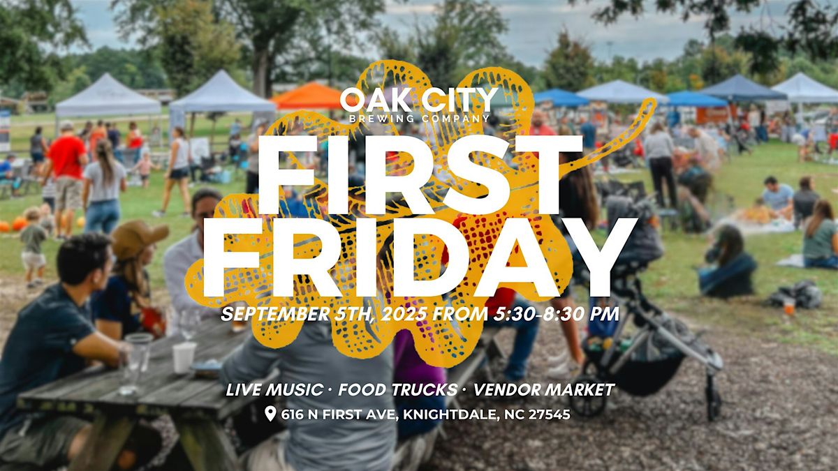 September First Friday — Live music, vendor market & food trucks, 5 September | Event in Knightdale