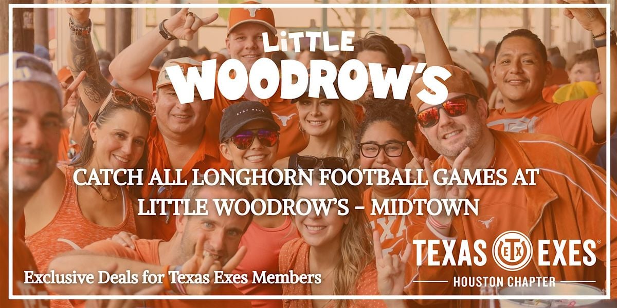 Texas vs. UTEP Watch Party: Little Woodrow's - Midtown, 13 September | Event in Houston | AllEvents