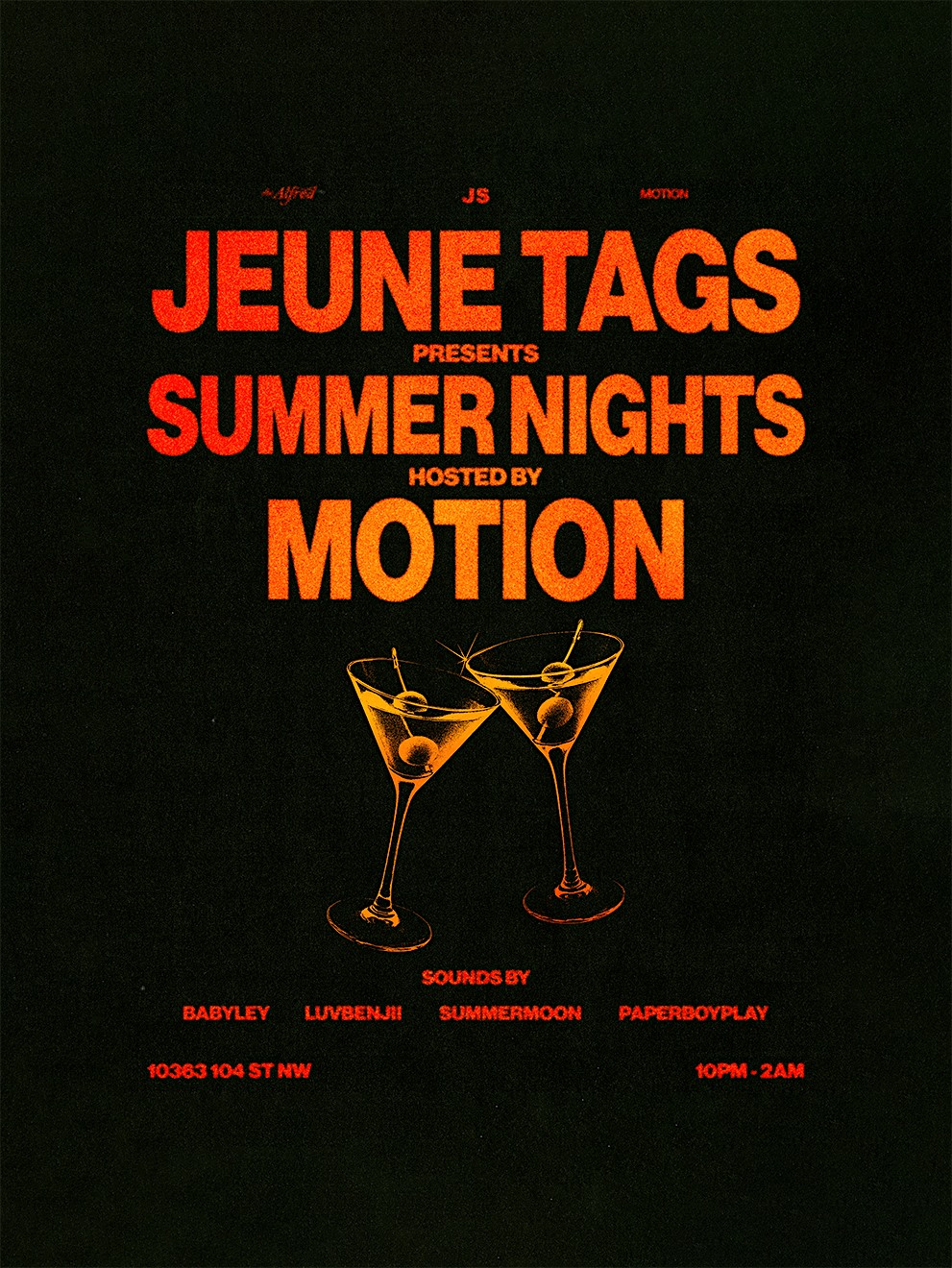 JEUNETAGS SUMMERNIGHTS - HOSTED BY MOTION, 8 August | Event in Edmonton | AllEvents