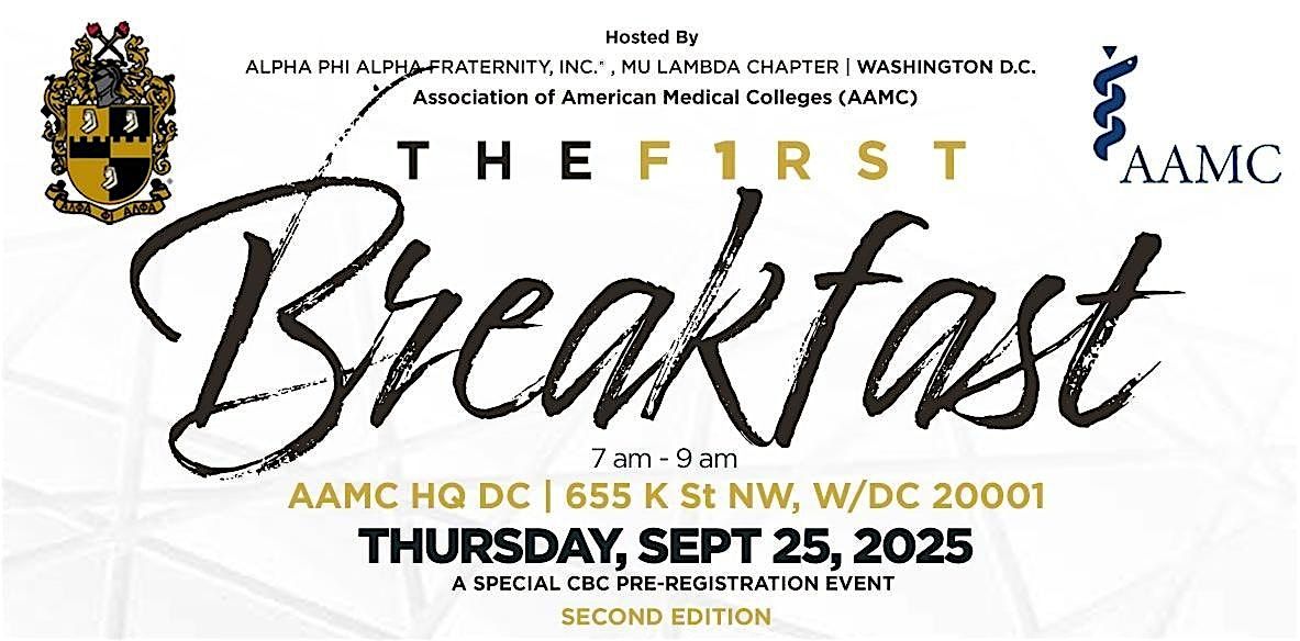 The FIRST BREAKFAST 2025 | A CBC Event, 25 September | Event in Washington | AllEvents