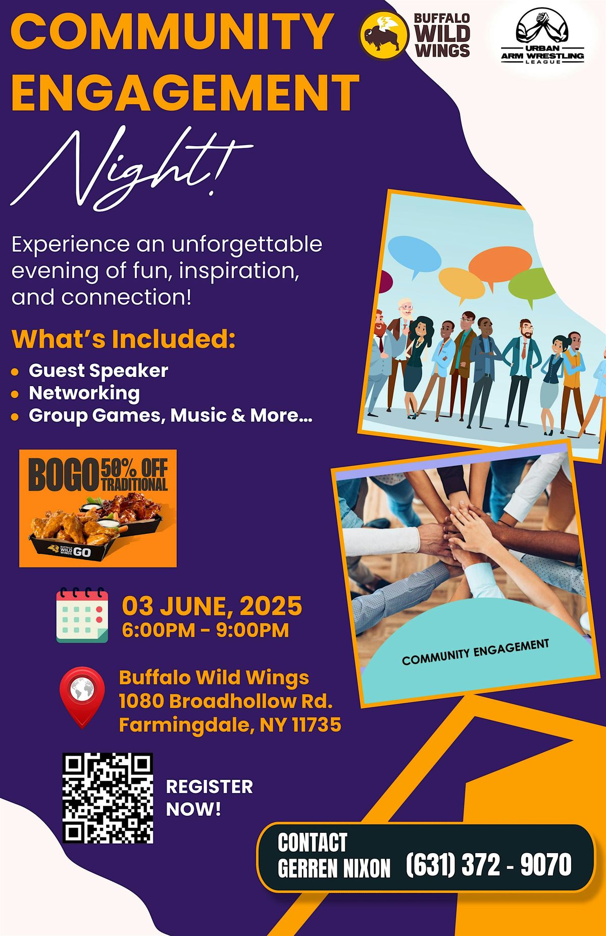 Community Engagement Night, 3 June | Event in Farmingdale | AllEvents