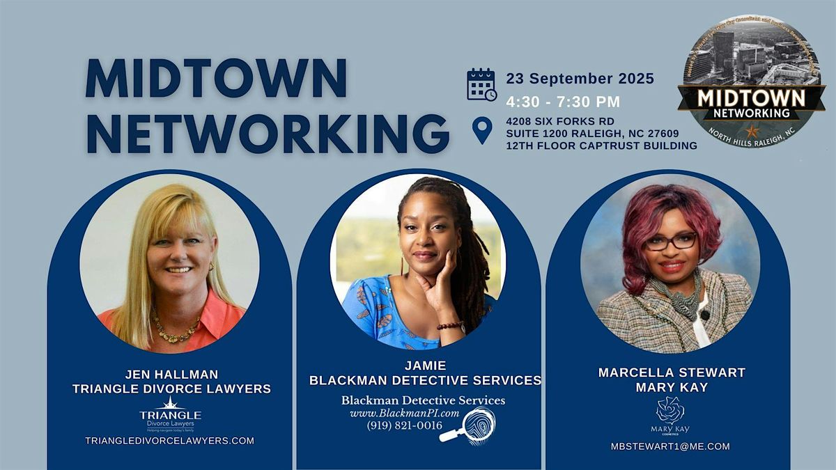 Copy of MIDTOWN NETWORKING: September 23rd, 23 September | Event in Raleigh | AllEvents