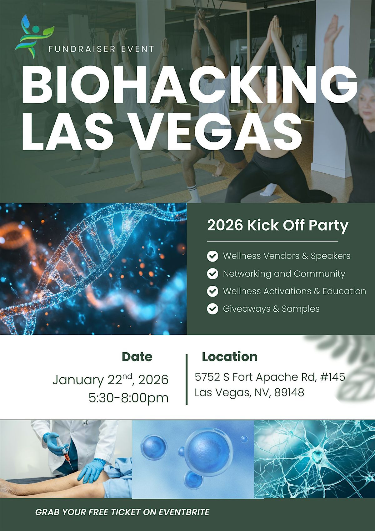 Biohacking Las Vegas Annual Kick Off Party! (FREE to join), 22 January | Event in Las Vegas | AllEvents