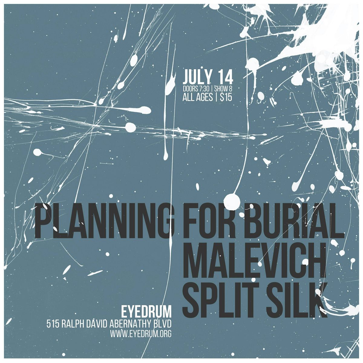 PLANNING FOR BURIAL w/ MALEVICH and Split Silk, 14 July | Event in Atlanta | AllEvents