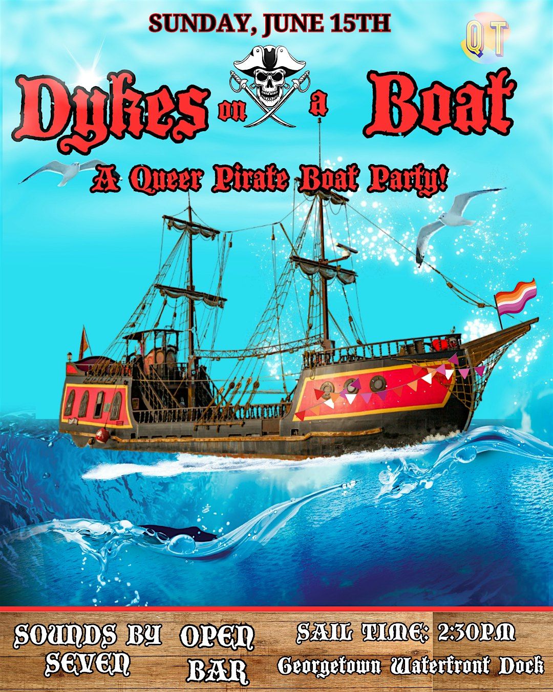 DYKES ON A BOAT: PIRATE THEMED BOAT PARTY, 15 June | Event in Washington | AllEvents