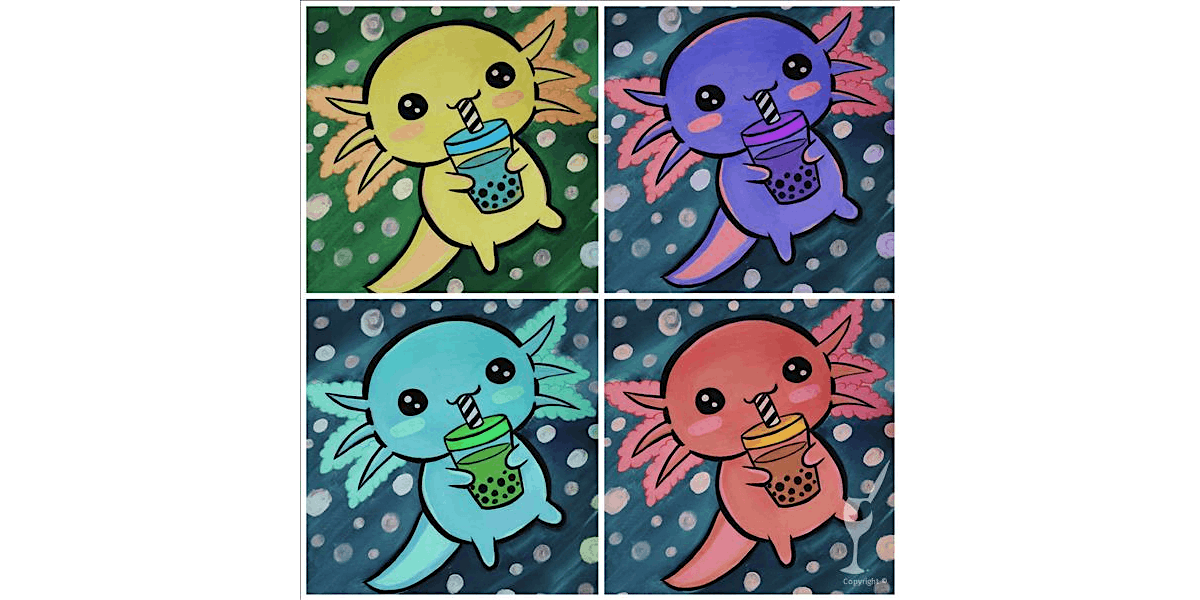 Axolotl Antics - Family Fun - Paint and Sip in Denver | Classpop!™, 31 August | Event in Denver | AllEvents