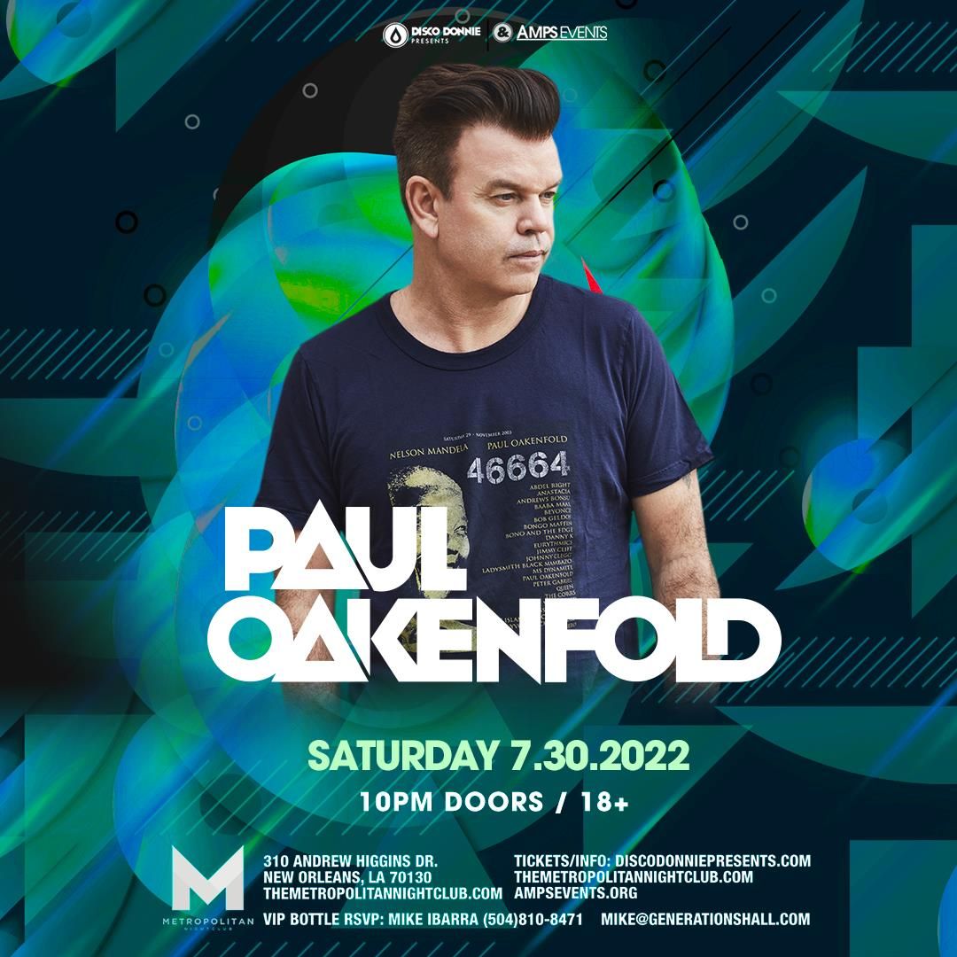 Paul Oakenfold at Kentucky Center - Paristown Hall, 25 October | Event in Louisville | AllEvents