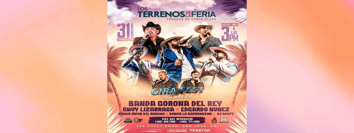 CORONA DEL REY, CHUY LIZARRAGA & EDGARDO NUÑEZ, 31 August | Event in San Jose | AllEvents