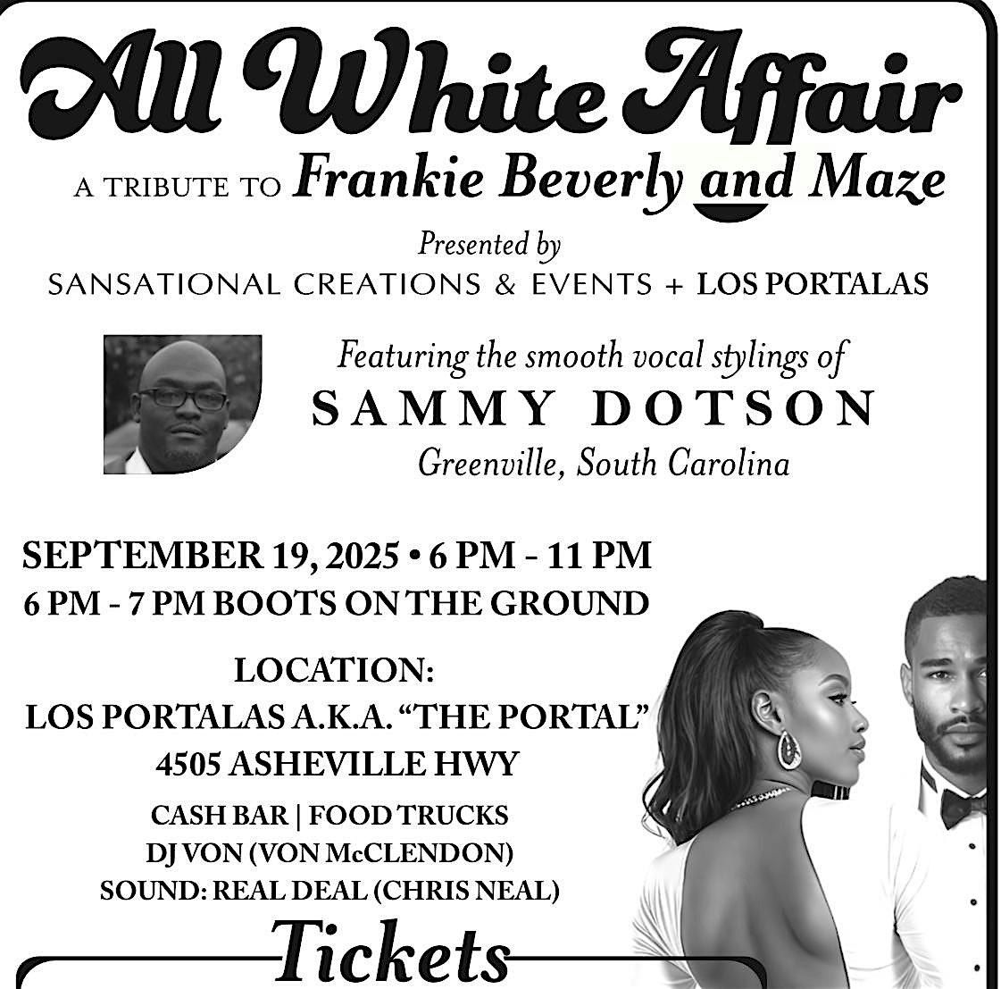 All White affair Tribute to Frankie Beverly and Maze, 19 September | Event in Knoxville | AllEvents