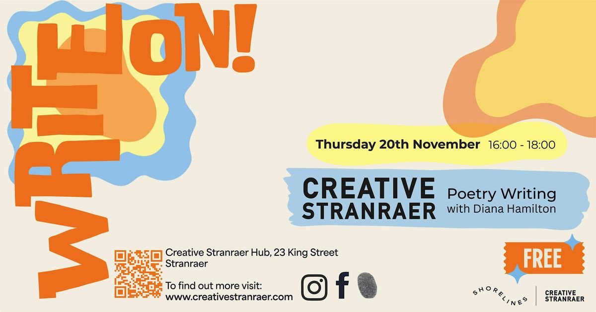 Write On!, 20 November | Event in Stranraer | AllEvents