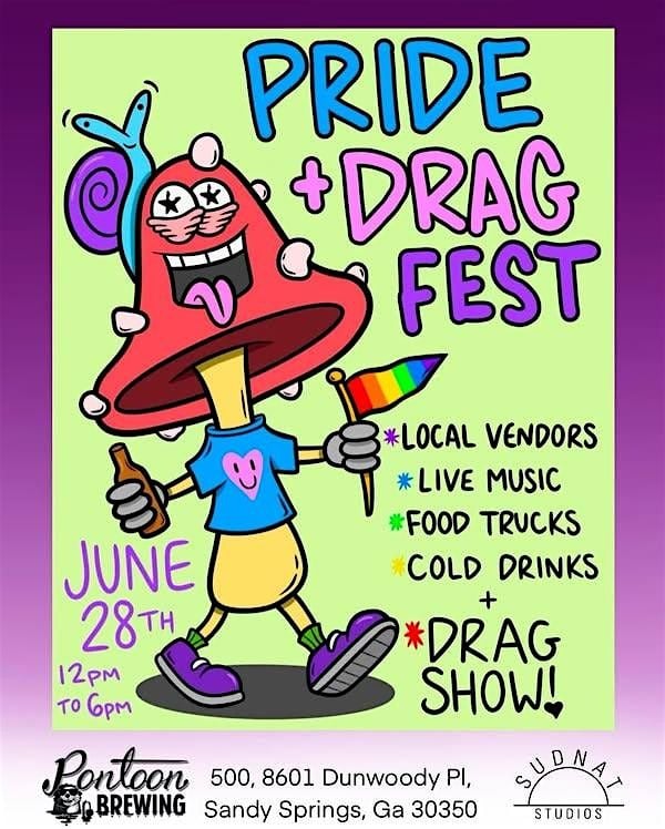 Pride & Drag Fest @ Pontoon Brewing, 28 June | Event in Sandy Springs | AllEvents