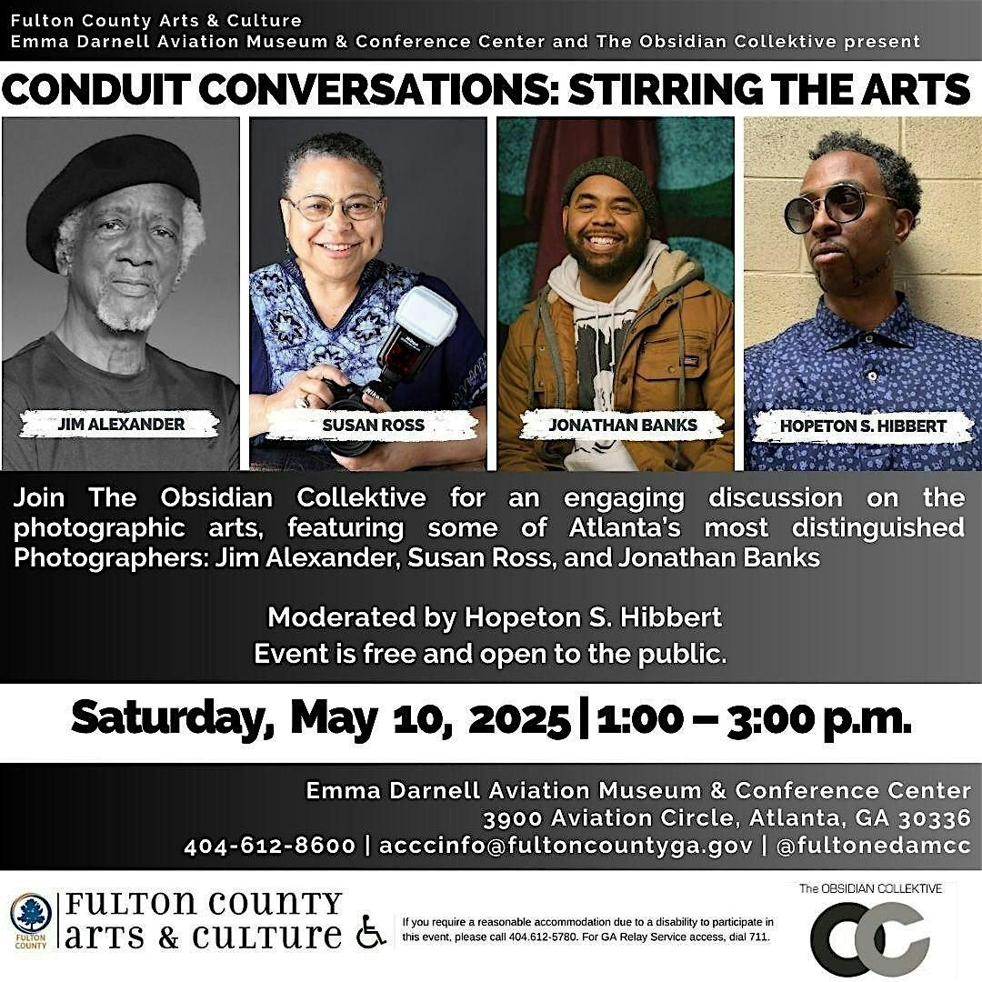 Conduit Conversations Stirring the  Arts, 10 May | Event in Atlanta | AllEvents