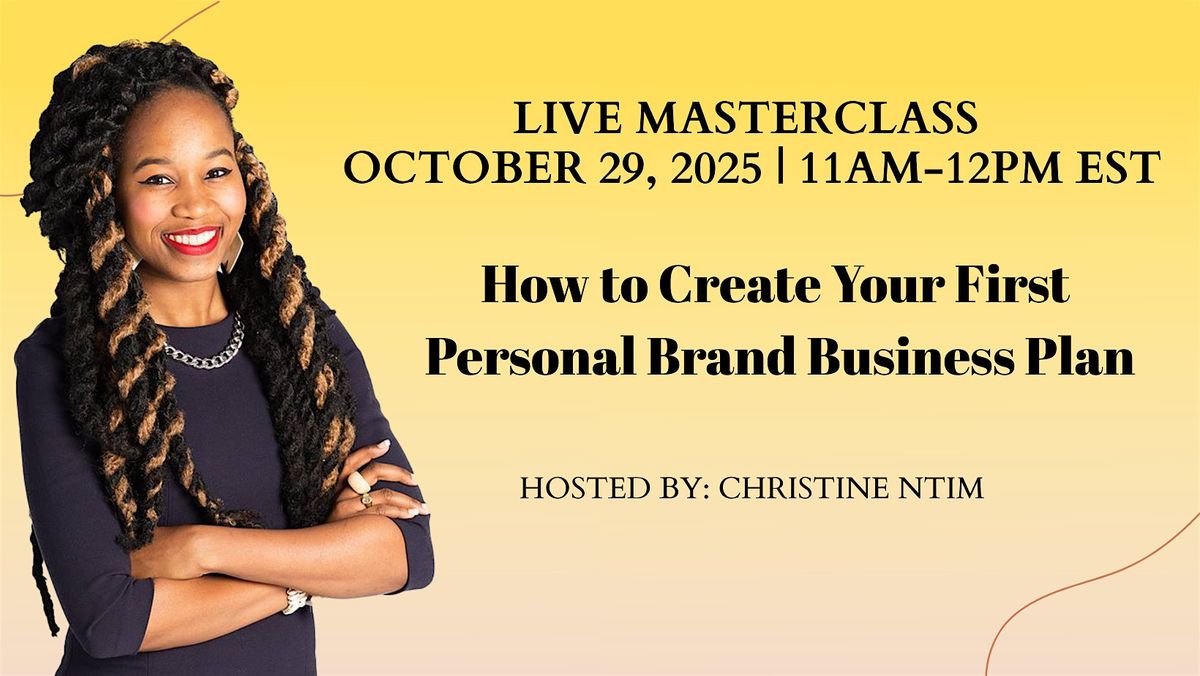 Masterclass: How to Create Your First Personal Brand Business Plan | Event in Austin | AllEvents