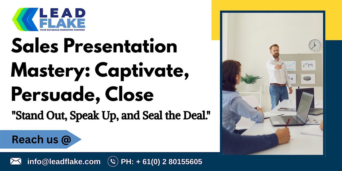 Sales Presentation Mastery  Workshop in Auckland, 27 June | Event in Auckland | AllEvents