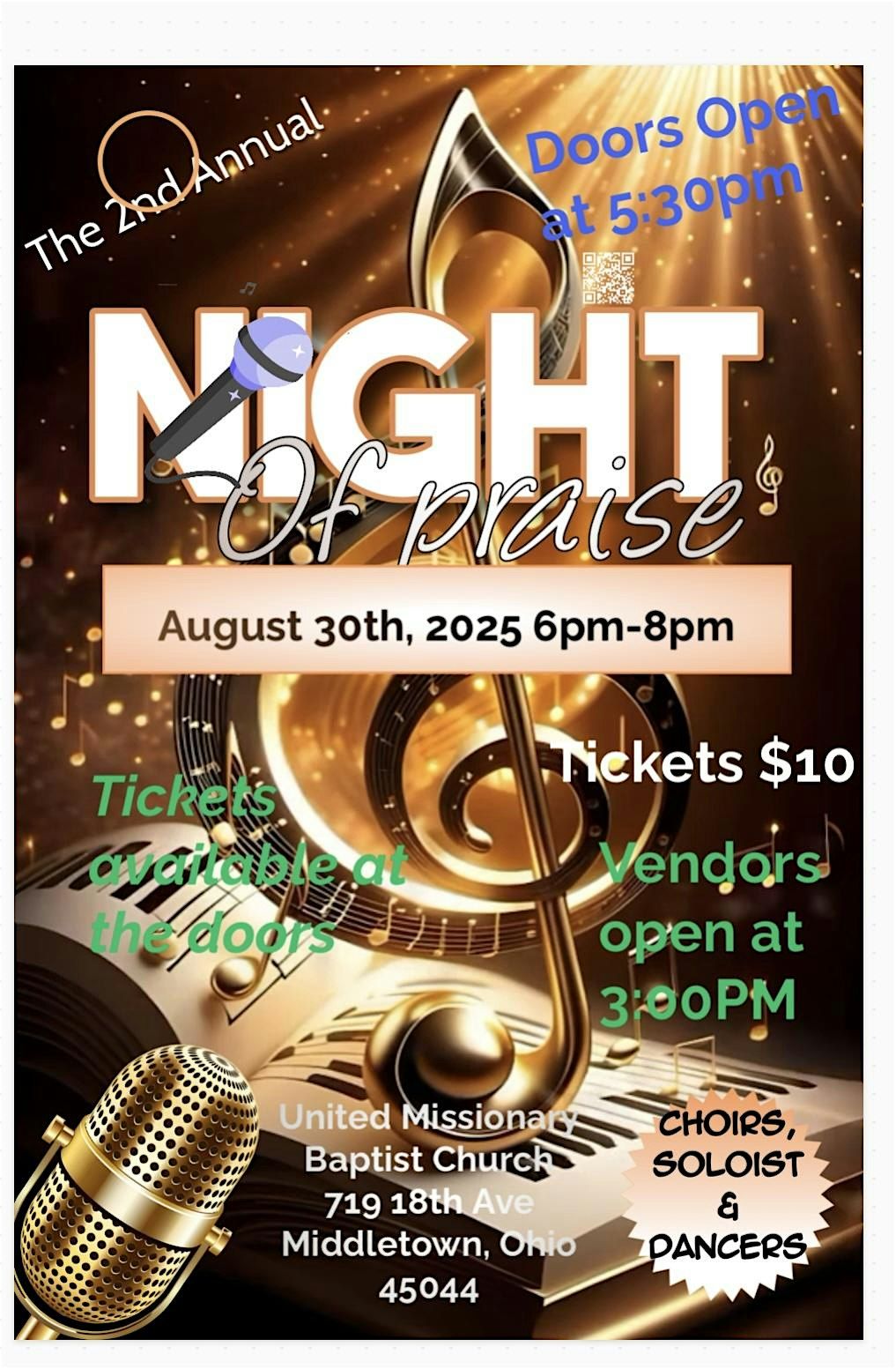Night of Praise, 30 August | Event in Middletown | AllEvents