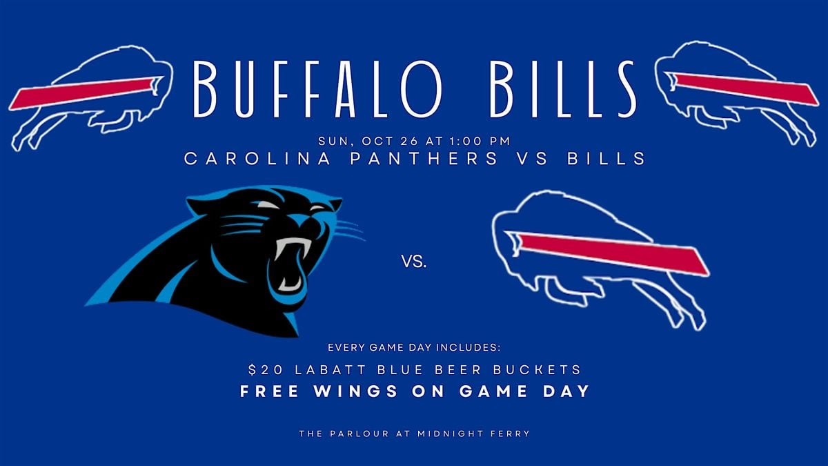 Free Wings On Game Day: Carolina Panthers vs Bills @ The Parlour, 26 October | Event in Newburgh | AllEvents