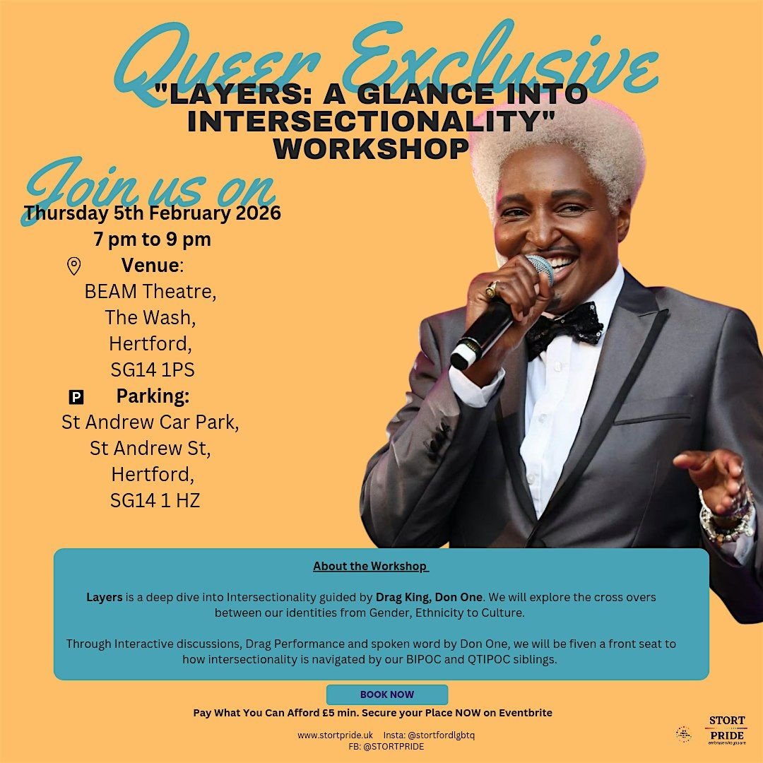 Queer Workshop: Layers, A Glance Into Intersectionality, 5 February | Event in Hertford | AllEvents