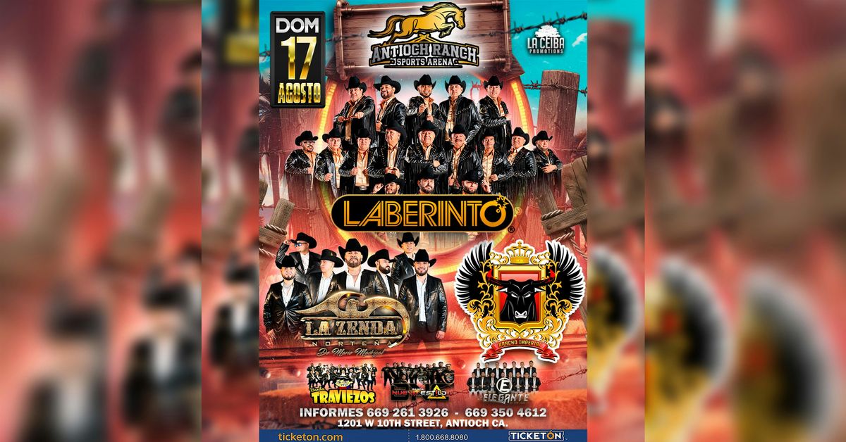 SUPER JARIPEO BAILE LABERINTO Y LA ZENDA NORTENA | Event in Antioch | AllEvents