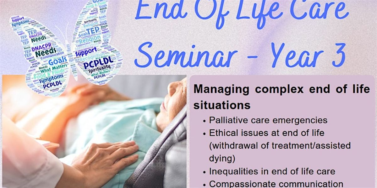 PGH - End of Life Care Seminar - Yr 3 only, 29 January | Event in Poole | AllEvents