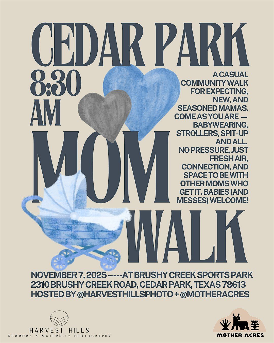 Cedar Park Mom Walk: NOVEMBER 7, 2025, 7 November | Event in Cedar Park | AllEvents