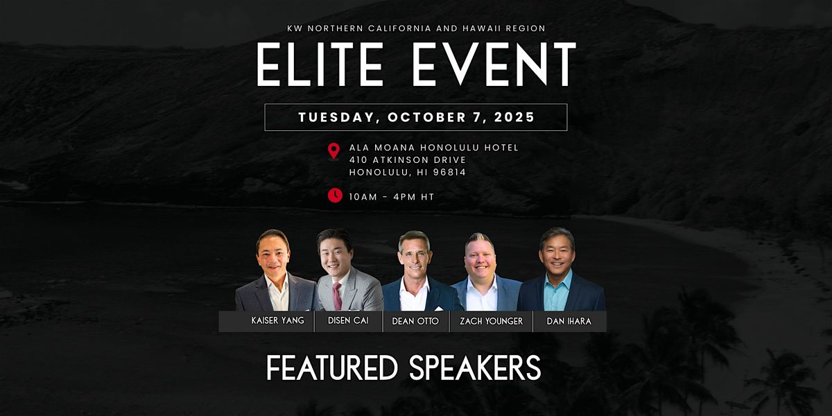 NCHR Elite Event Hawaii- October 2025, 7 October | Event in Honolulu | AllEvents
