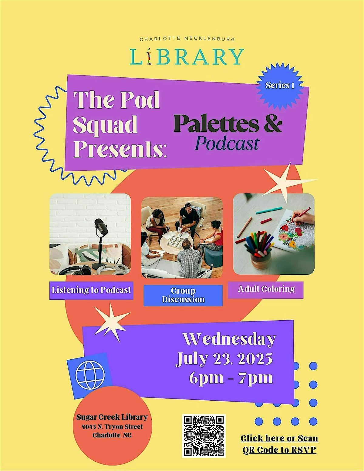 The Pod Squad Presents: Palettes & Podcasts, 23 July | Event in Charlotte | AllEvents